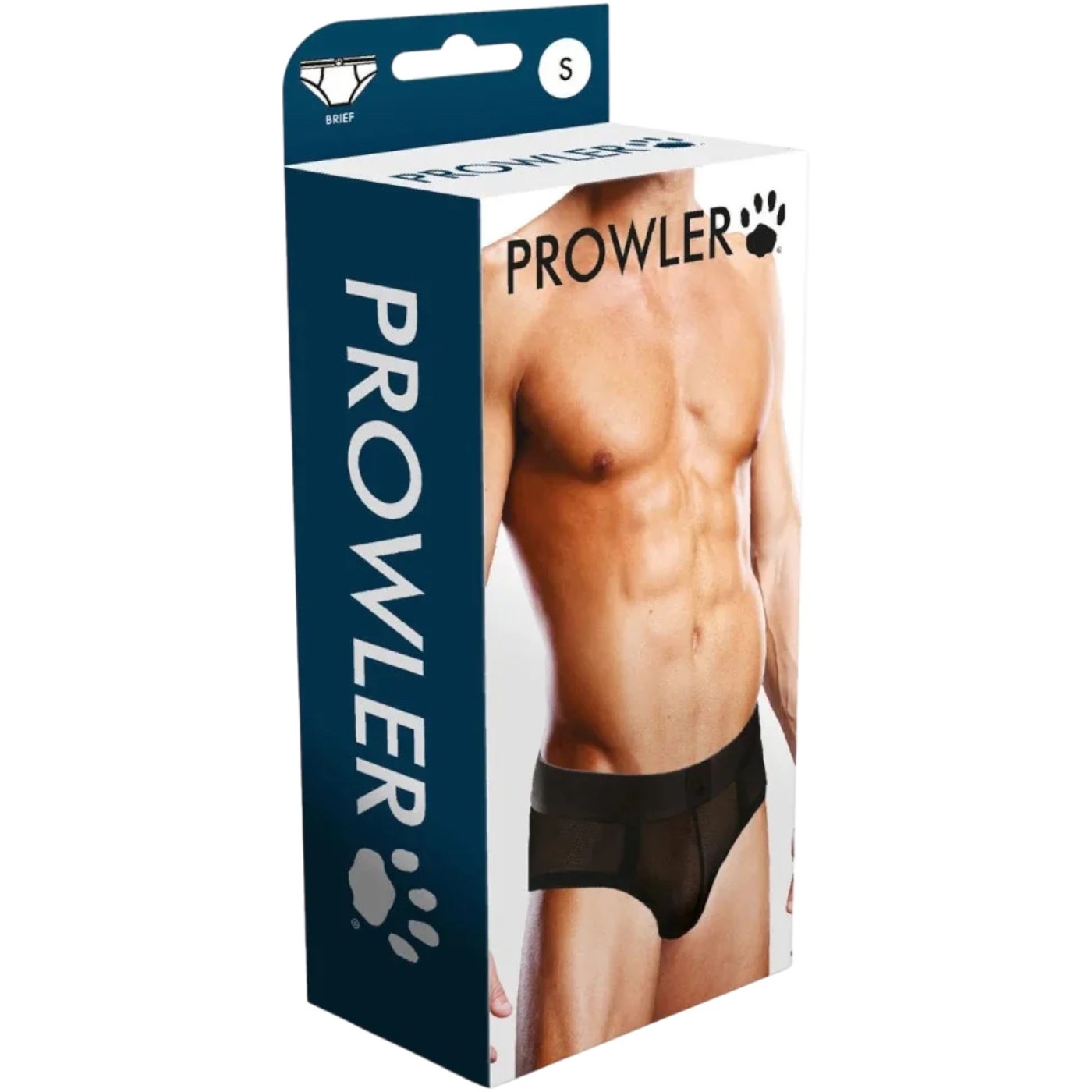 Prowler Mesh See-Through Brief Black