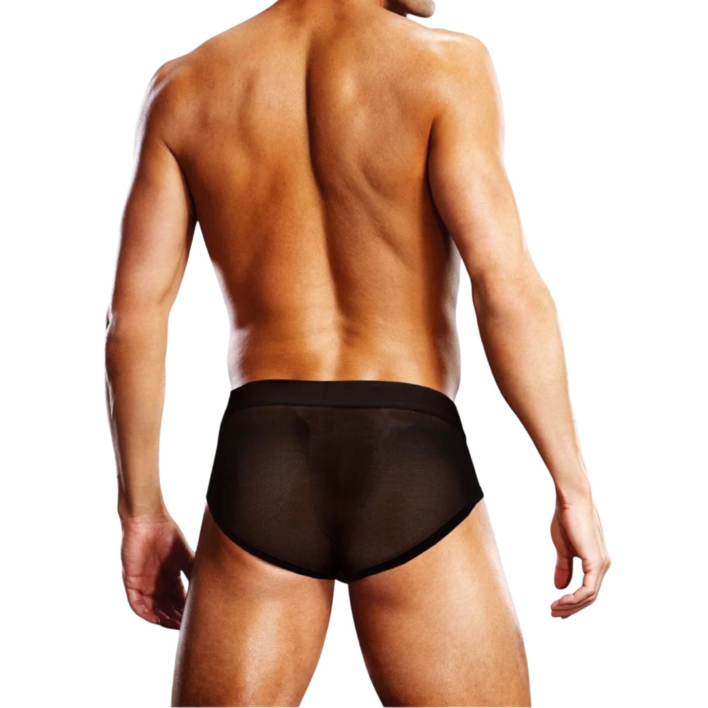 Prowler Mesh See-Through Brief Black