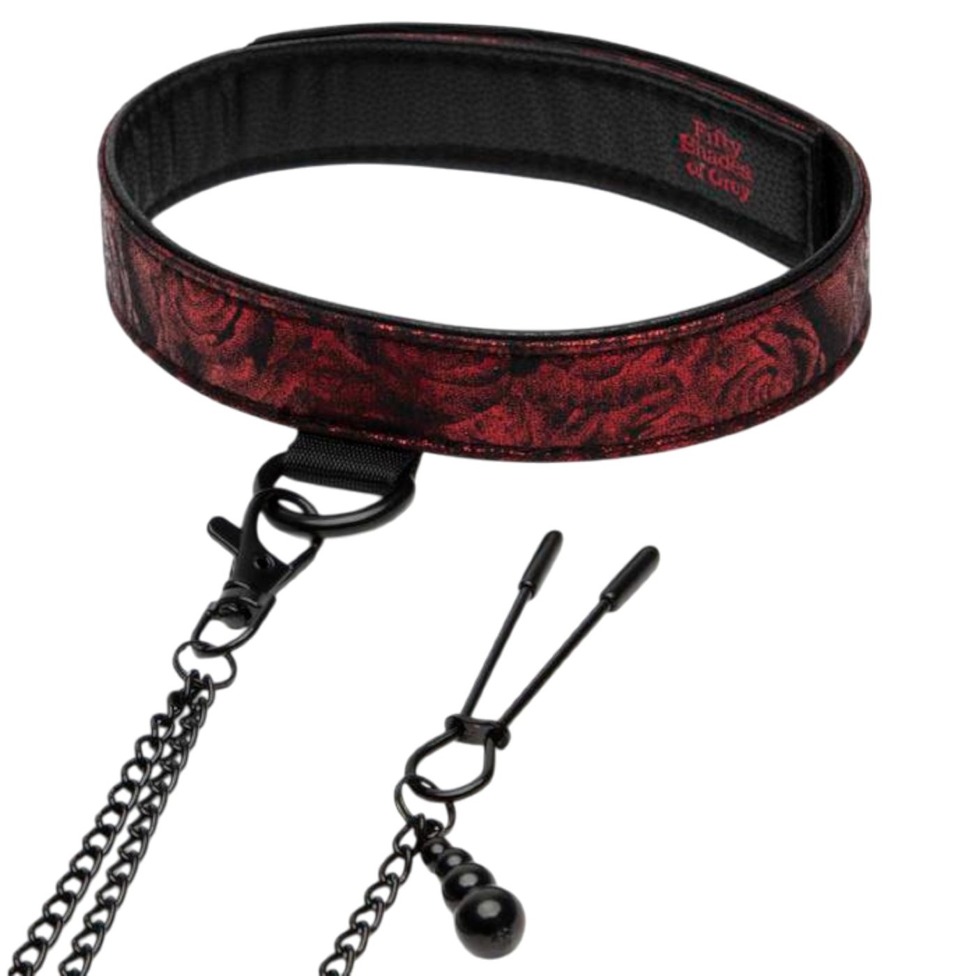 Fifty Shades of Grey Sweet Anticipation Collar & Nipple Clamps Set