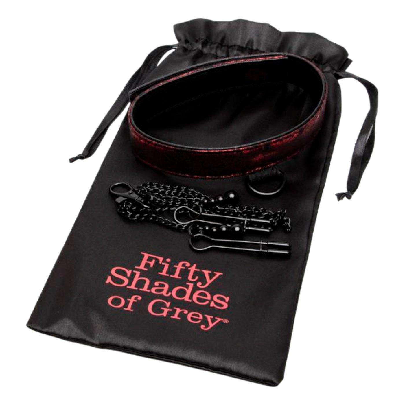 Fifty Shades of Grey Sweet Anticipation Collar & Nipple Clamps Set