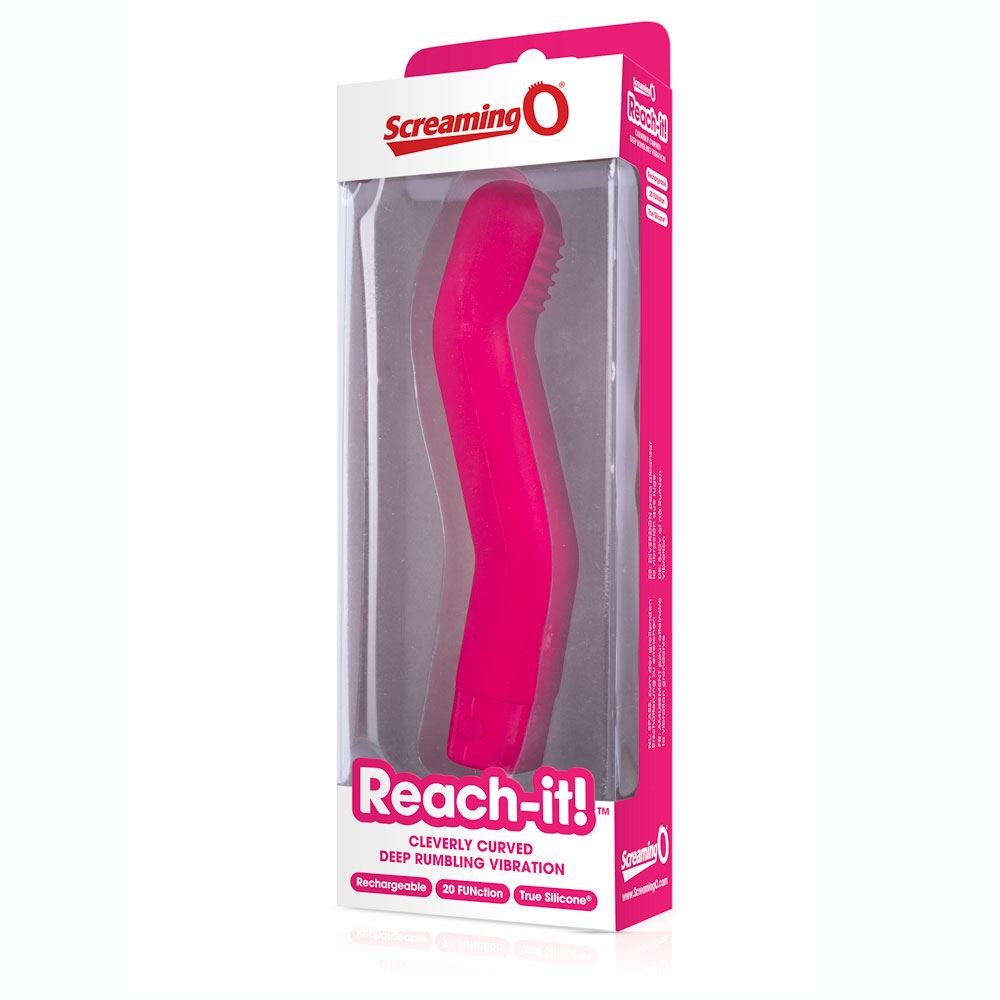 Screaming O Reach-it! Rechargeable G-Spot Vibrator Pink