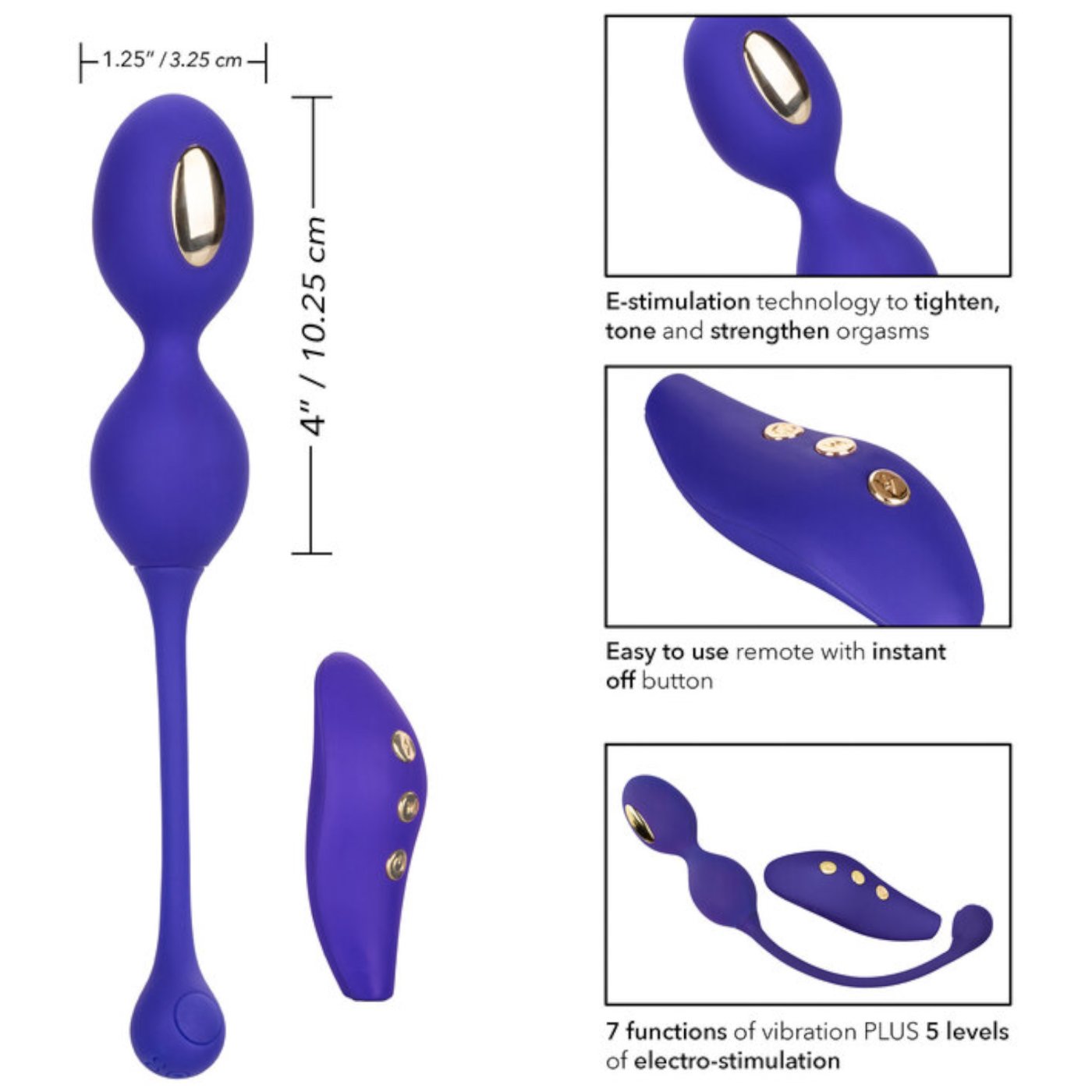 Impulse Intimate E-Stimulator Remote Dual Kegel Exerciser
