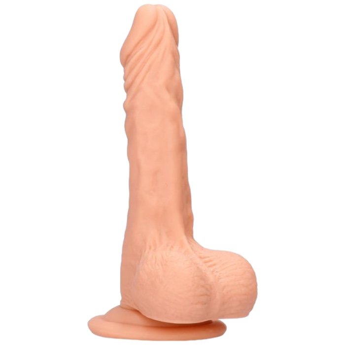 RealRock Realistic Dong with Balls and Suction Cup 10 Inch