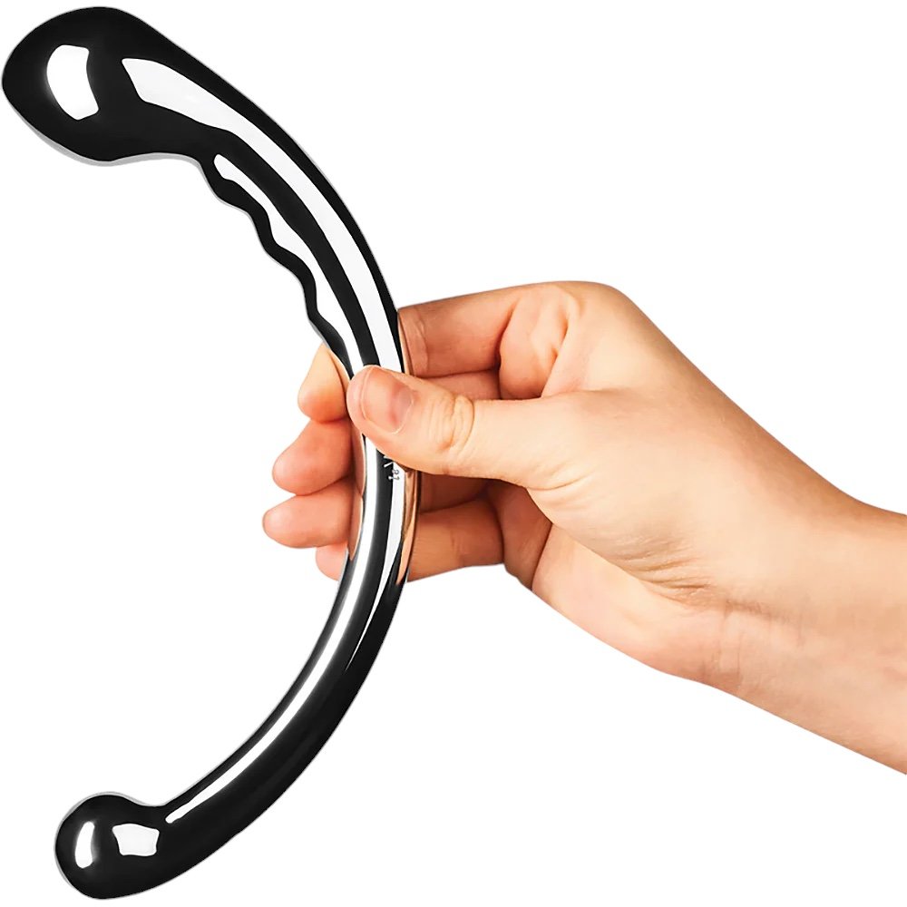 Le Wand Hoop Double-Sided Stainless Steel Dildo 10 Inch