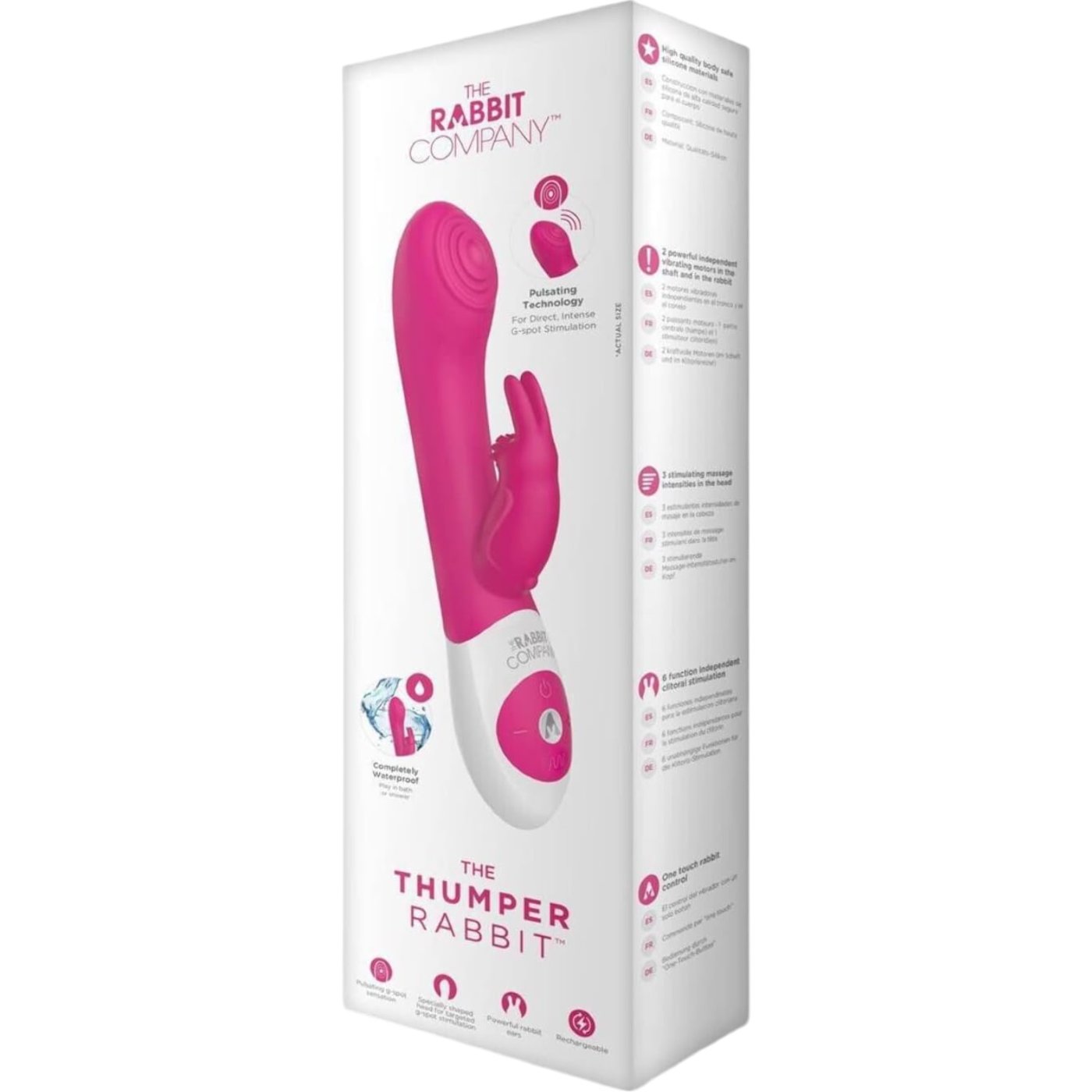 The Rabbit Company The Thumper Rabbit Rechargeable Vibrator Pink