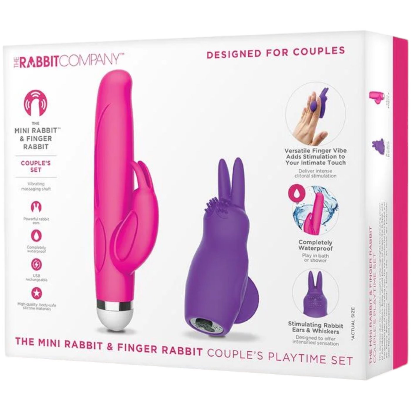 The Mini Rabbit and Finger Rabbit Couple's Playtime Set