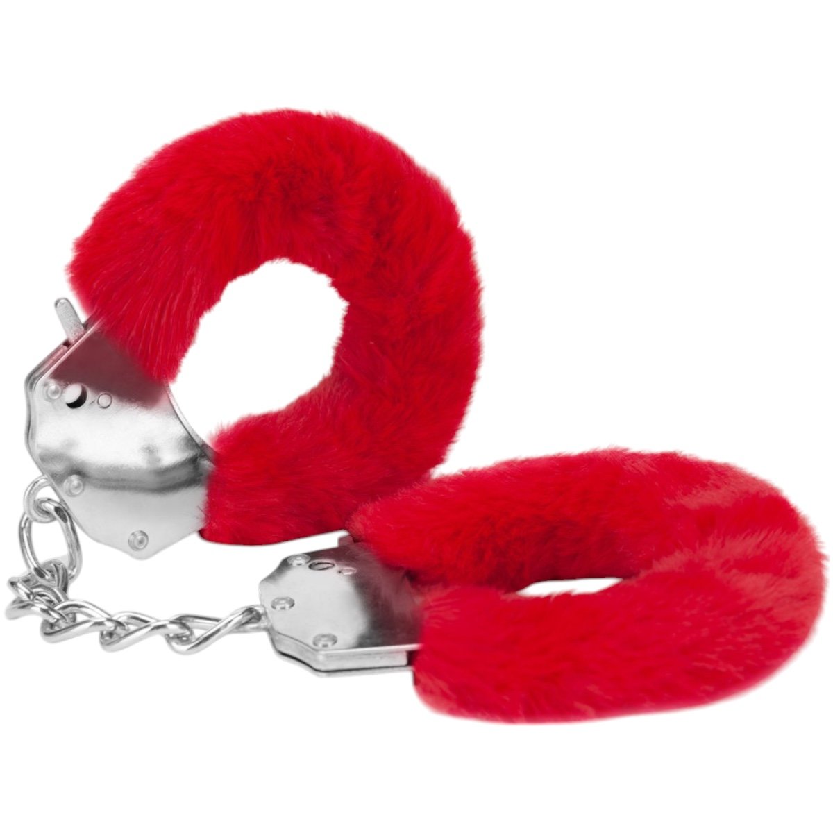 Me You Us Furry Handcuffs Red