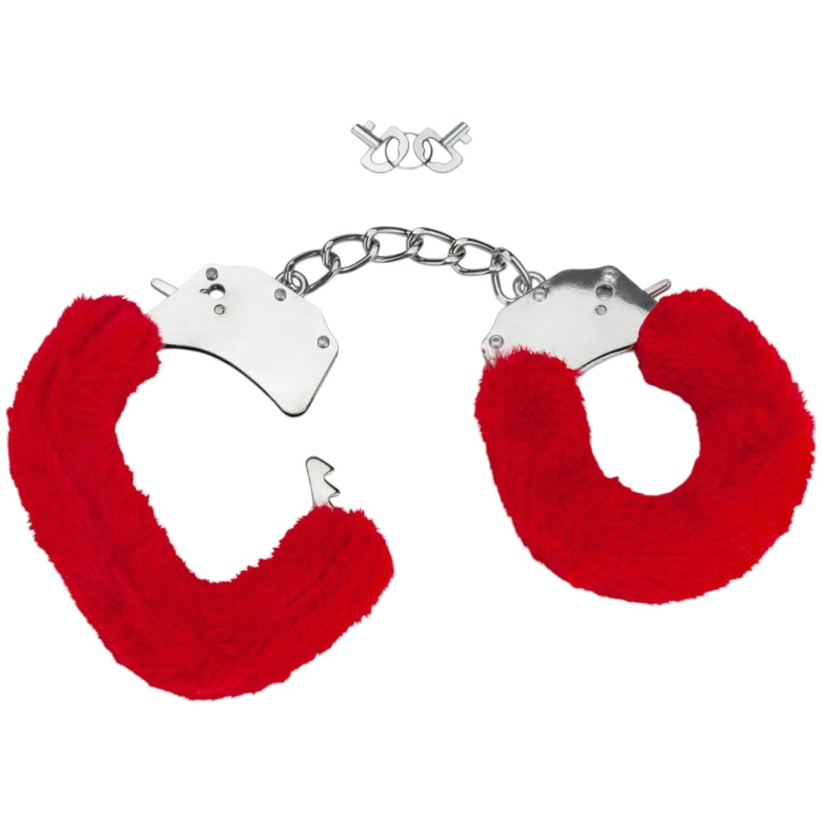 Me You Us Furry Handcuffs Red