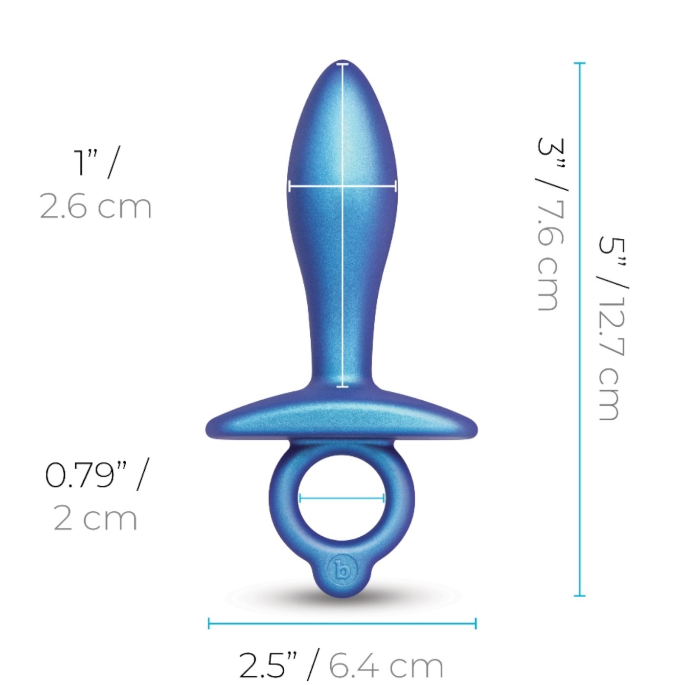 b-Vibe Butties Slide Silicone Butt Plug 5 Inch