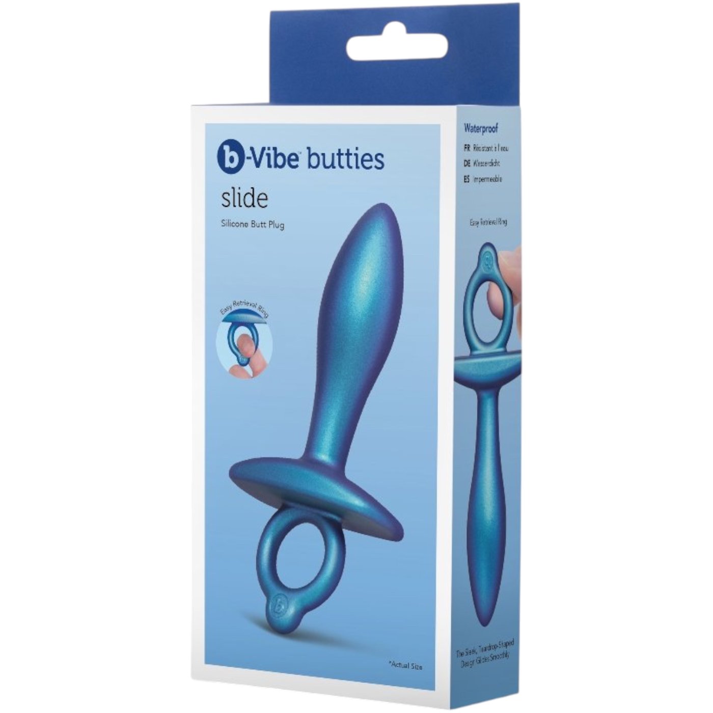 b-Vibe Butties Slide Silicone Butt Plug 5 Inch