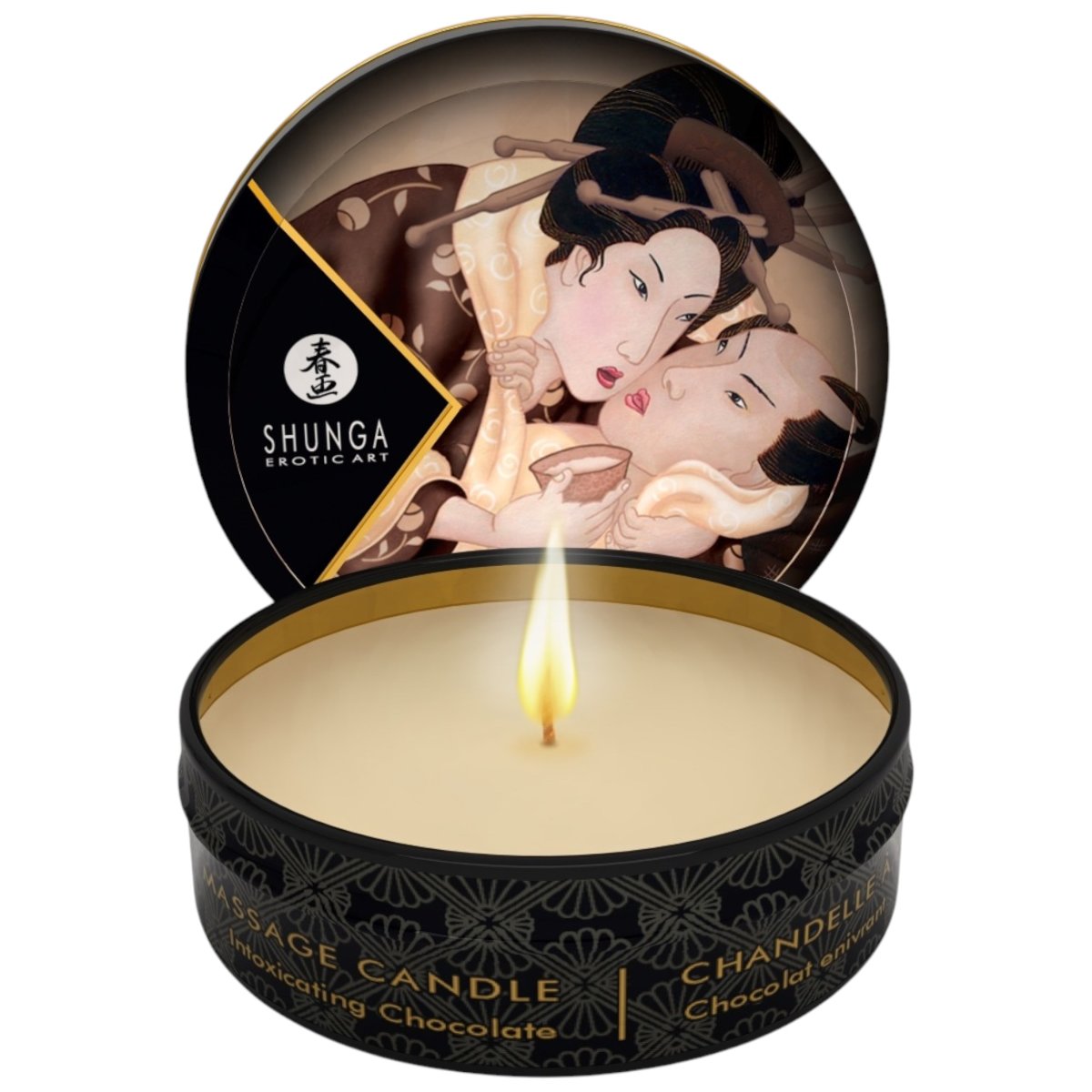 Shunga Mini Massage Candle Intoxicating Chocolate 30Ml