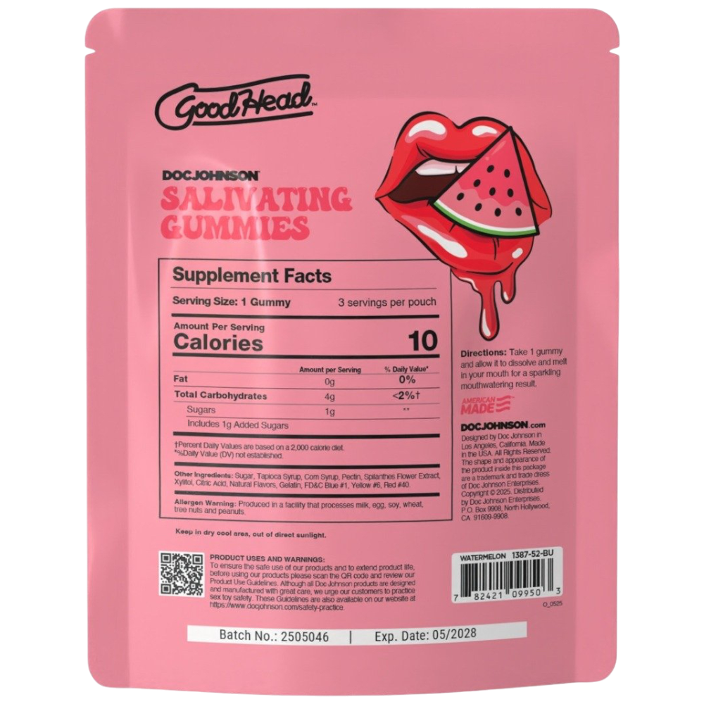 GoodHead Salivating Gummies Watermelon (3 Pack)