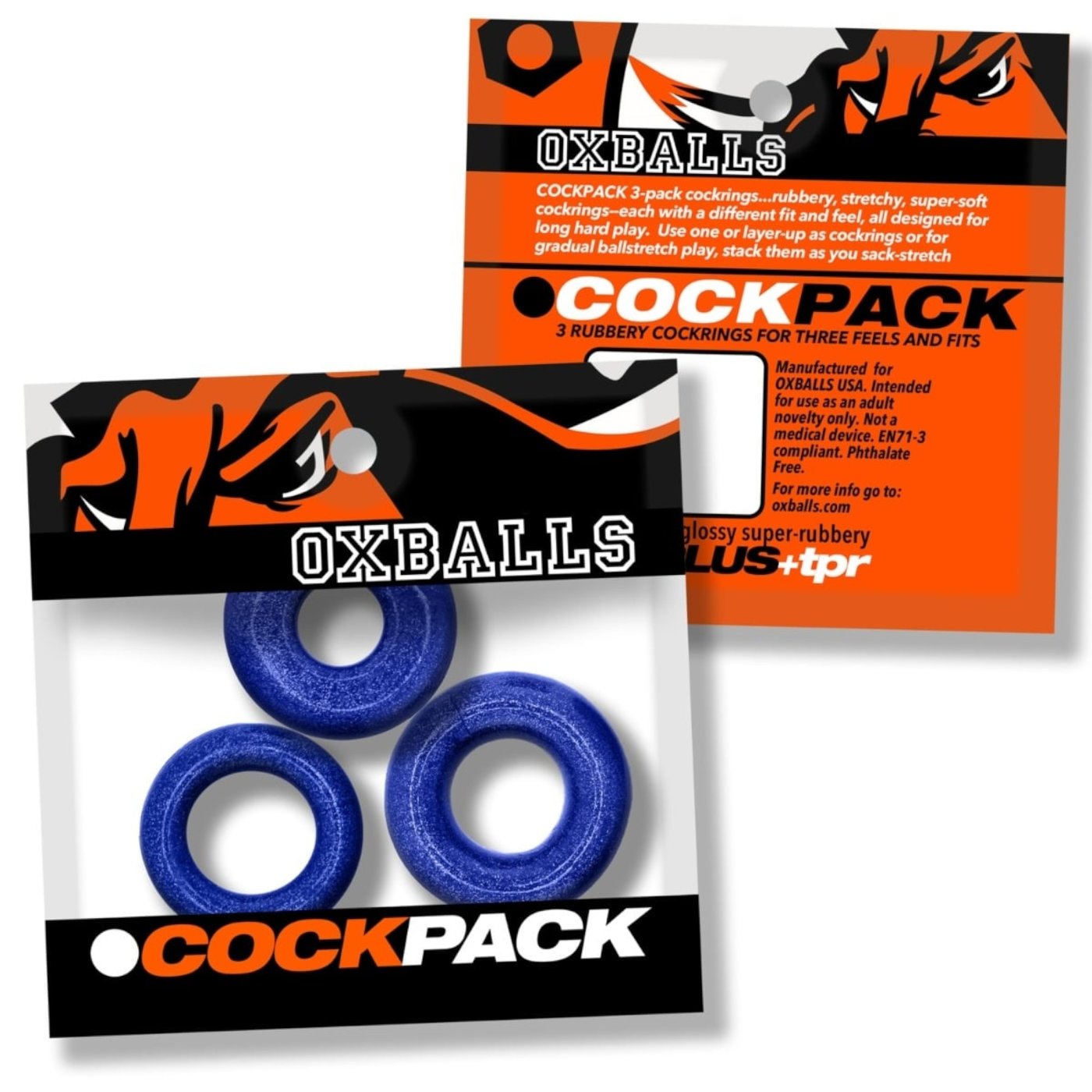 Oxballs Cockpack Multi Design Cock Ring Set (3 Pack)