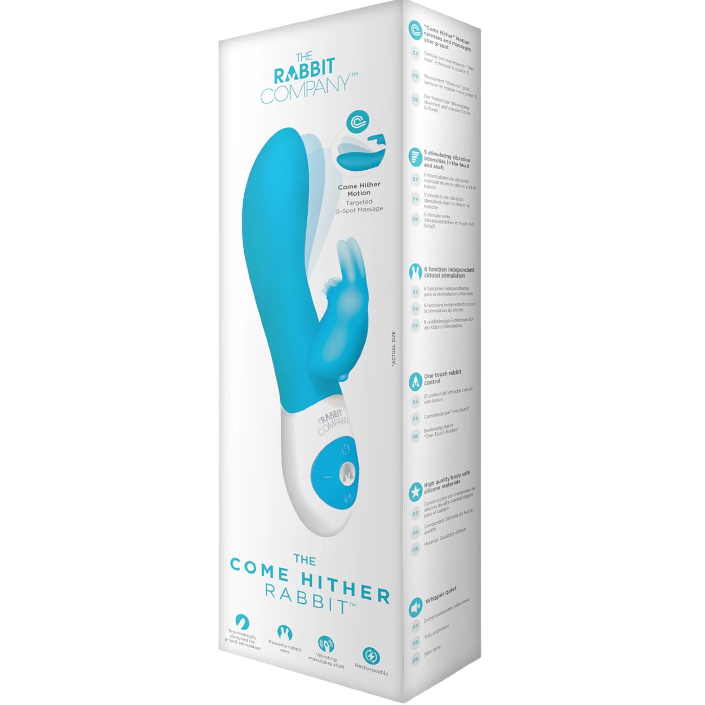 The Rabbit Company The Come Hither Rabbit Vibrator Blue