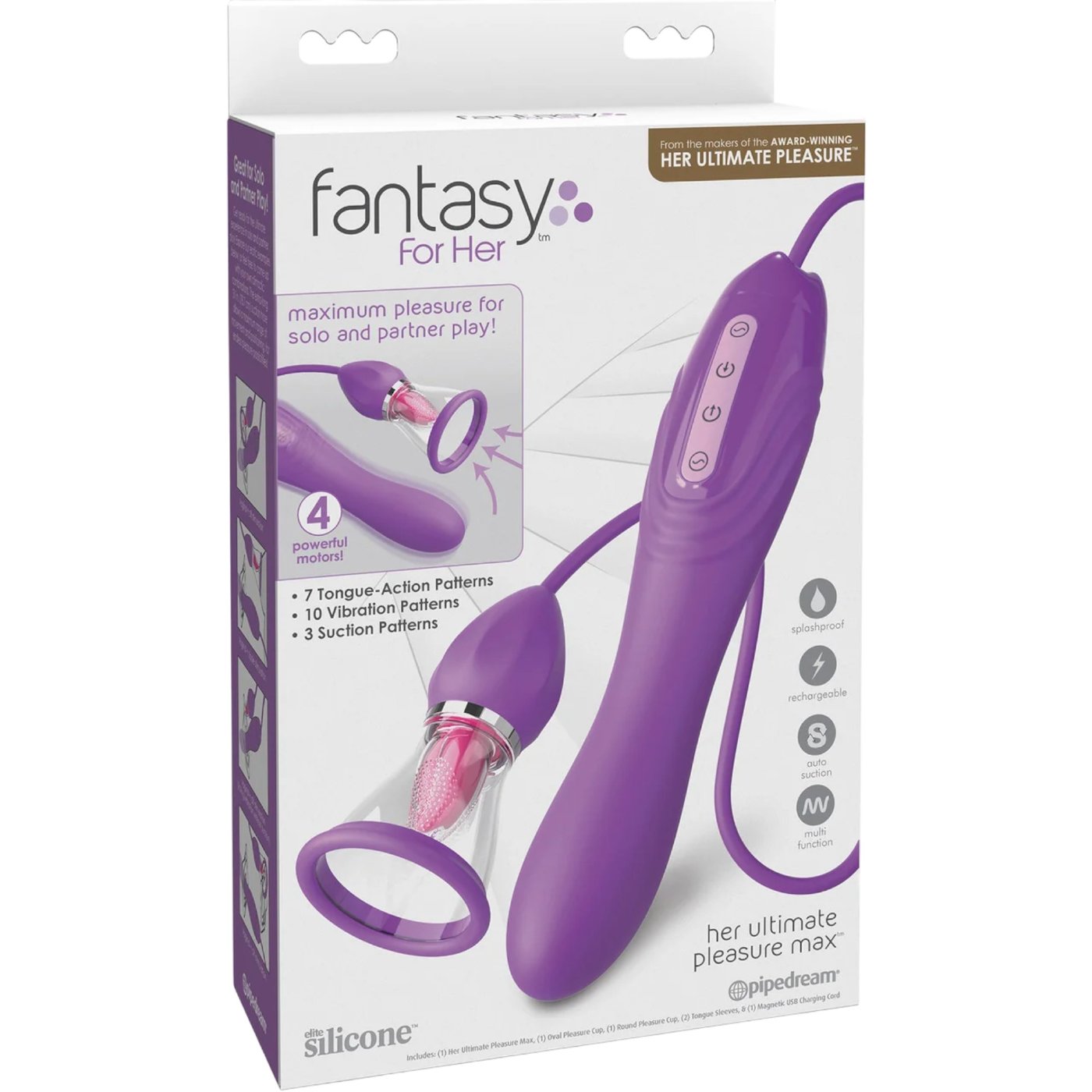 Fantasy for Her Ultimate Pleasure Max Clit Sucker & G-Spot Vibrator