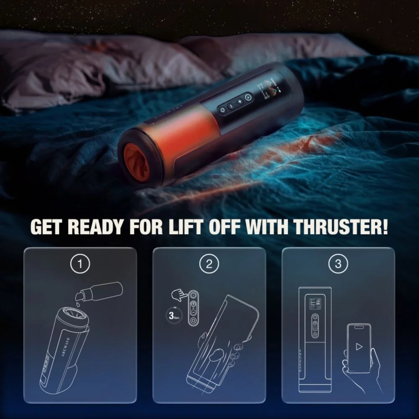 Arcwave Thruster Automatic Male Masturbator with Stroking and Rotation