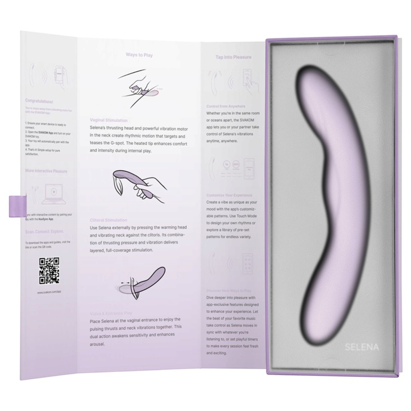 Svakom Selena App Controlled Thrusting G Spot Vibrator with Heating