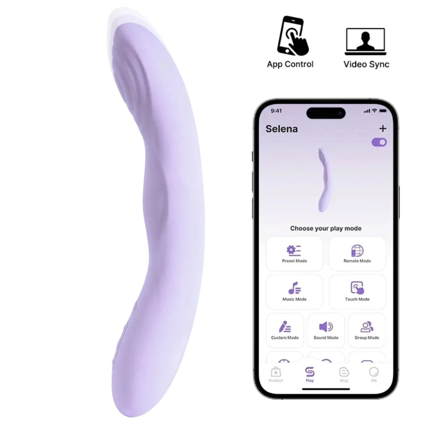Svakom Selena App Controlled Thrusting G Spot Vibrator with Heating