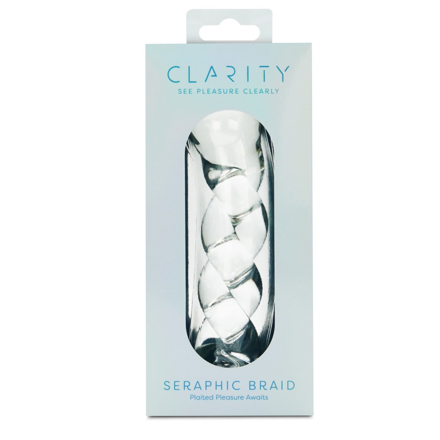 Clarity Seraphic Braid Spiral Glass Dildo 6 Inch