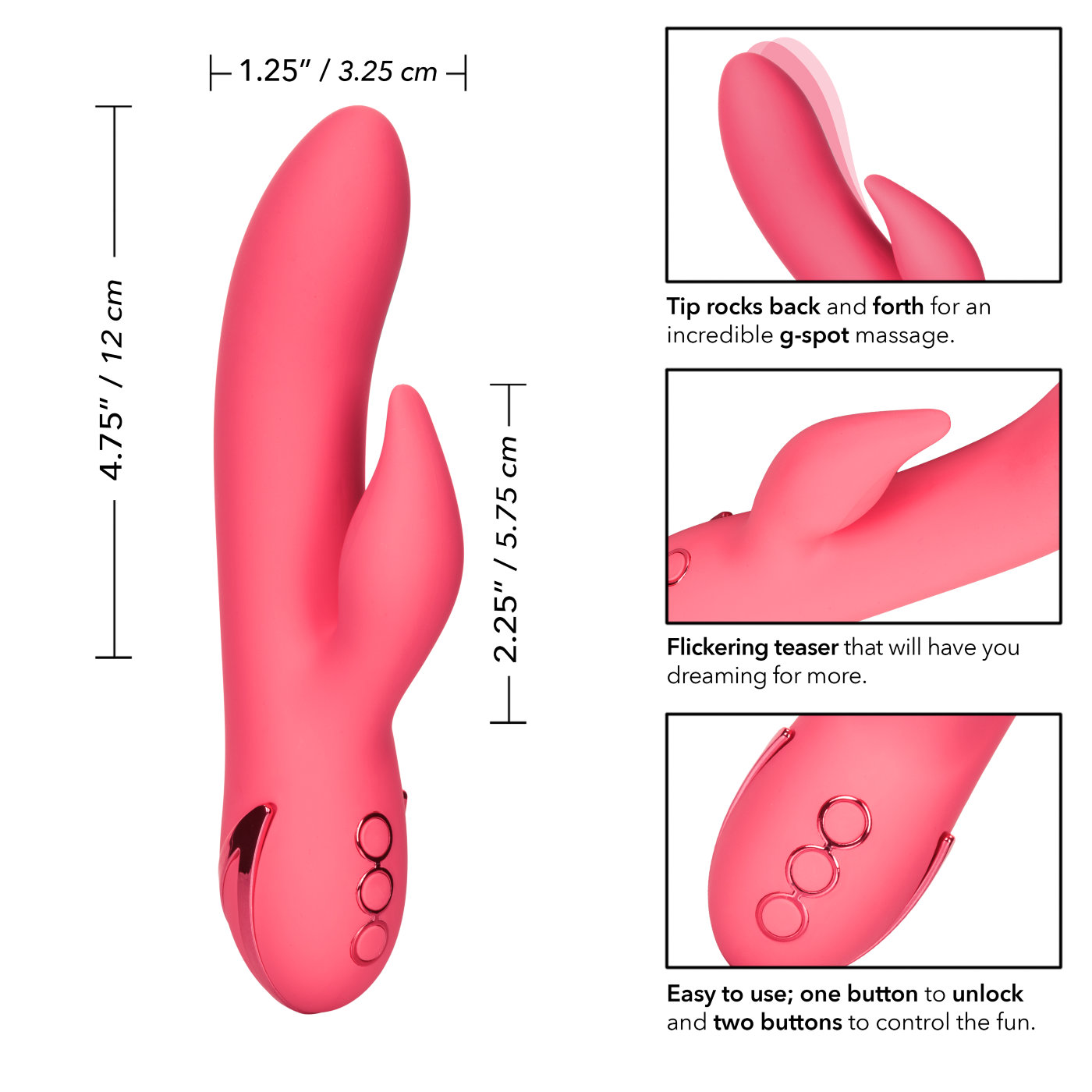 California Dreaming San Francisco Sweetheart Rechargeable Rabbit Vibrator