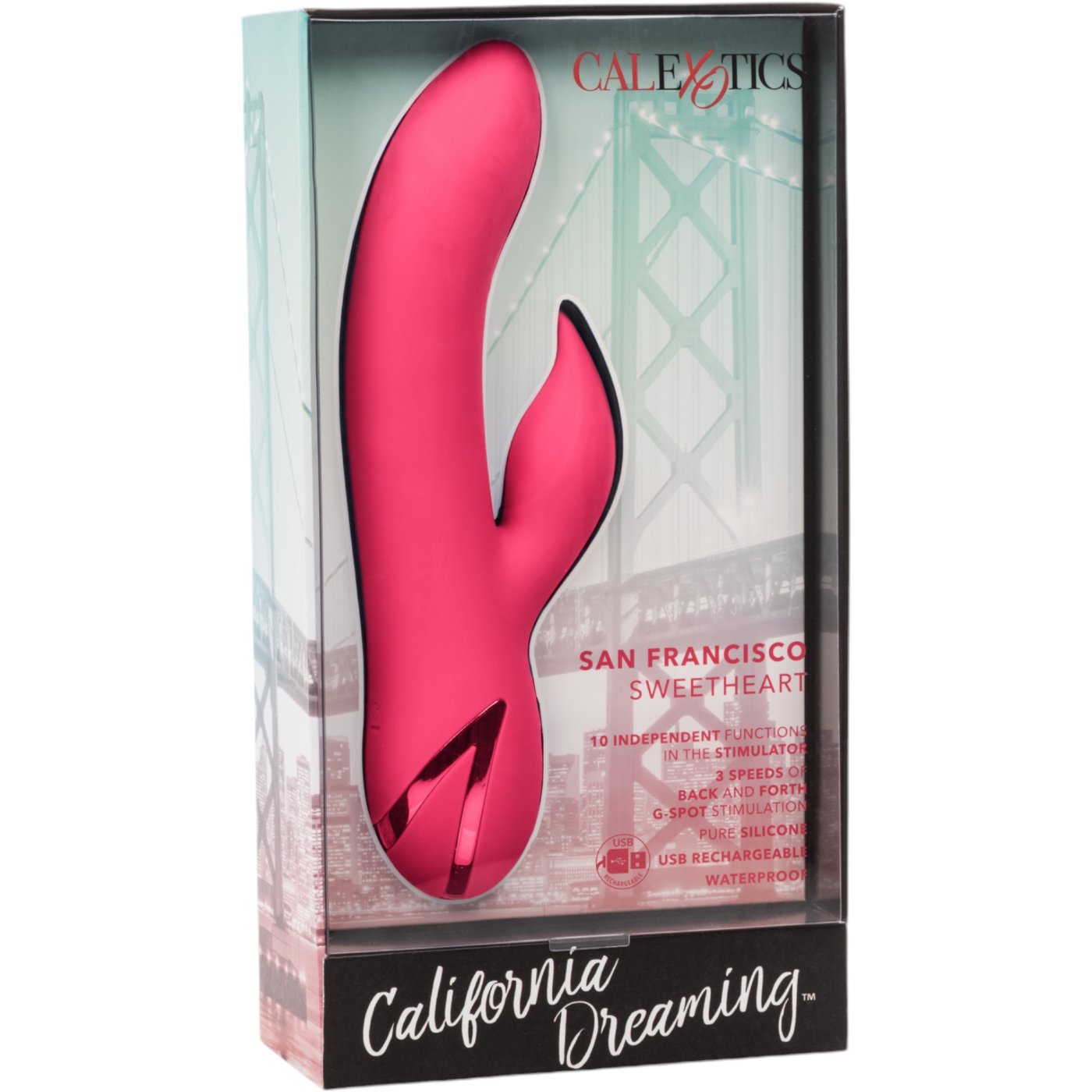 California Dreaming San Francisco Sweetheart Rechargeable Rabbit Vibrator