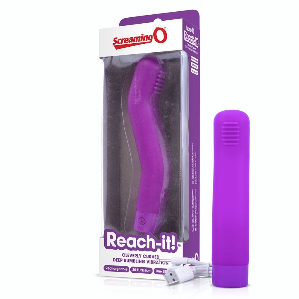 Screaming O Reach-it! Rechargeable G-Spot Vibrator Purple