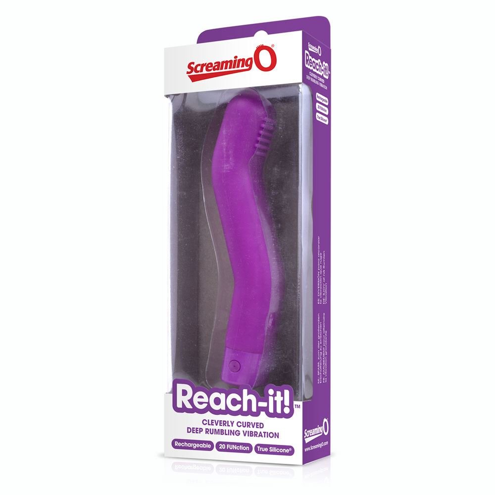 Screaming O Reach-it! Rechargeable G-Spot Vibrator Purple