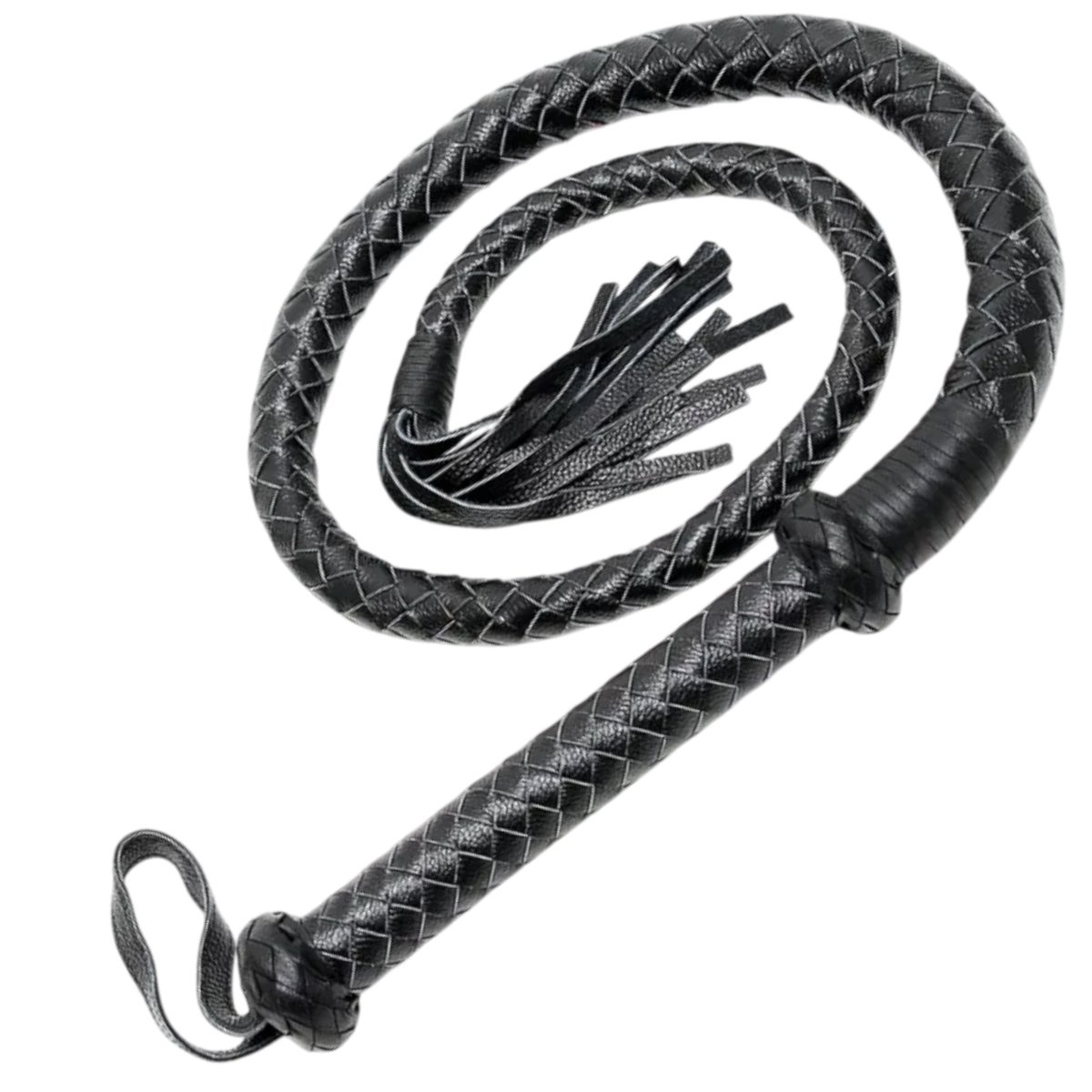 Rimba Firm Arabian Bull Whip for BDSM Play Black