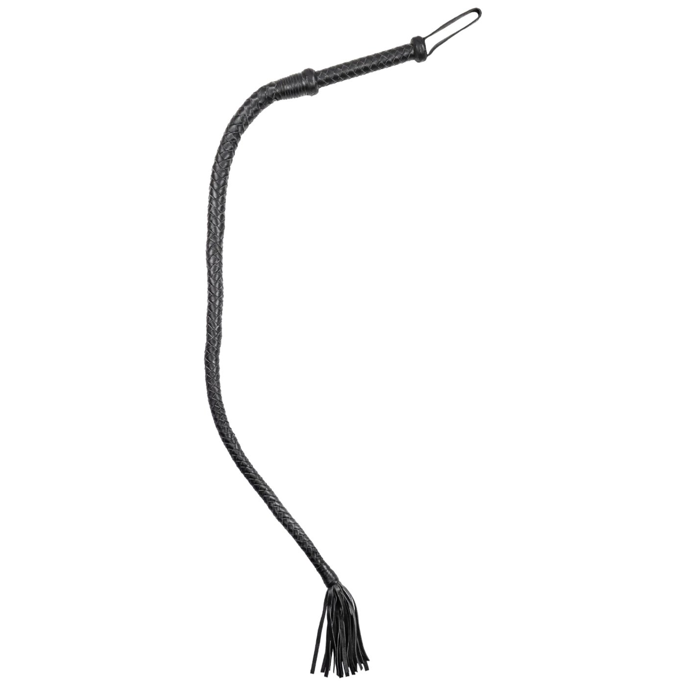 Rimba Firm Arabian Bull Whip for BDSM Play Black