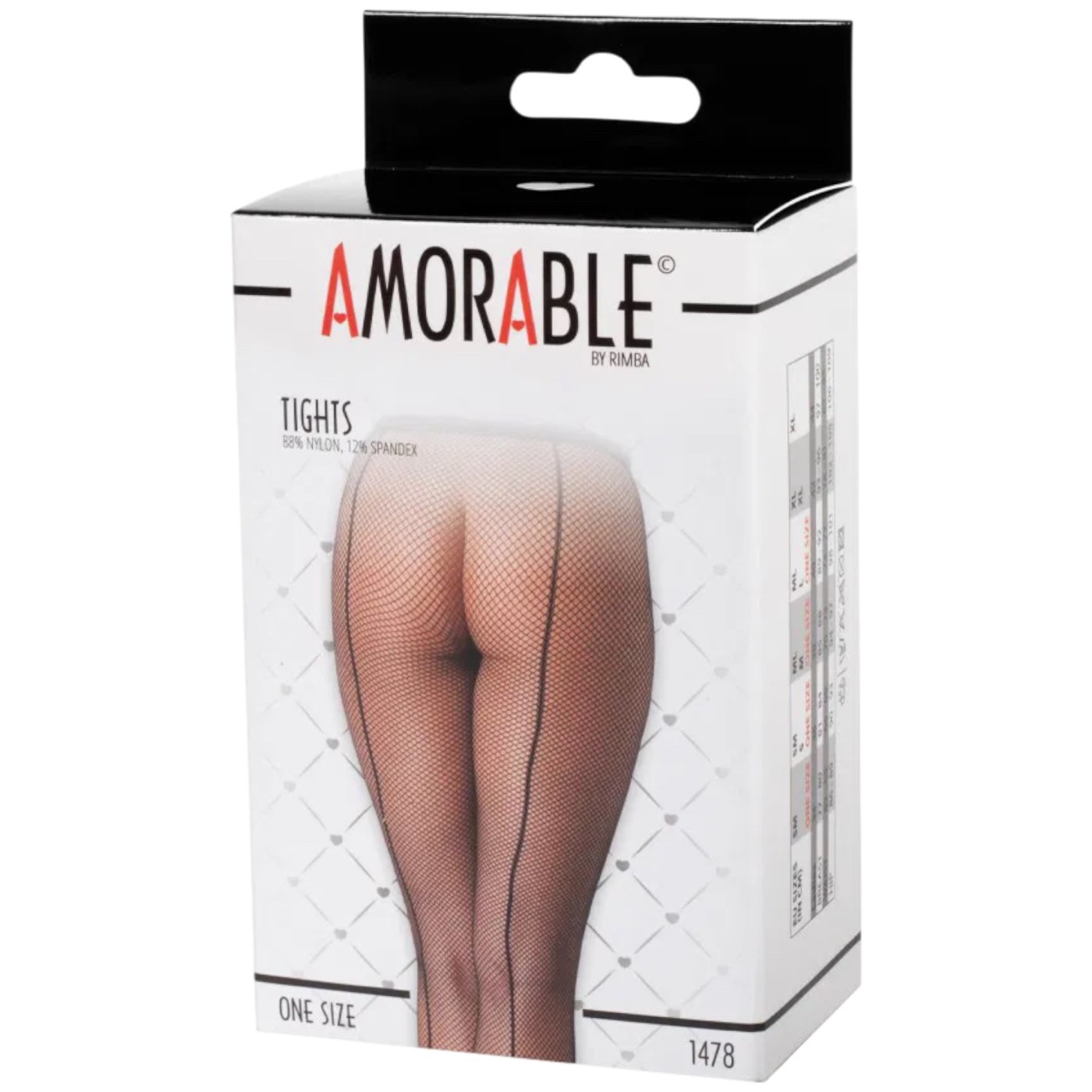 Rimba Black Fishnet Tights With Bows