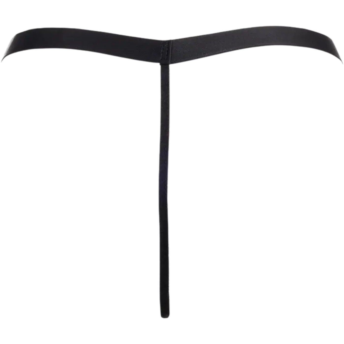 Rimba Mens Black G-String With Pink Pouch