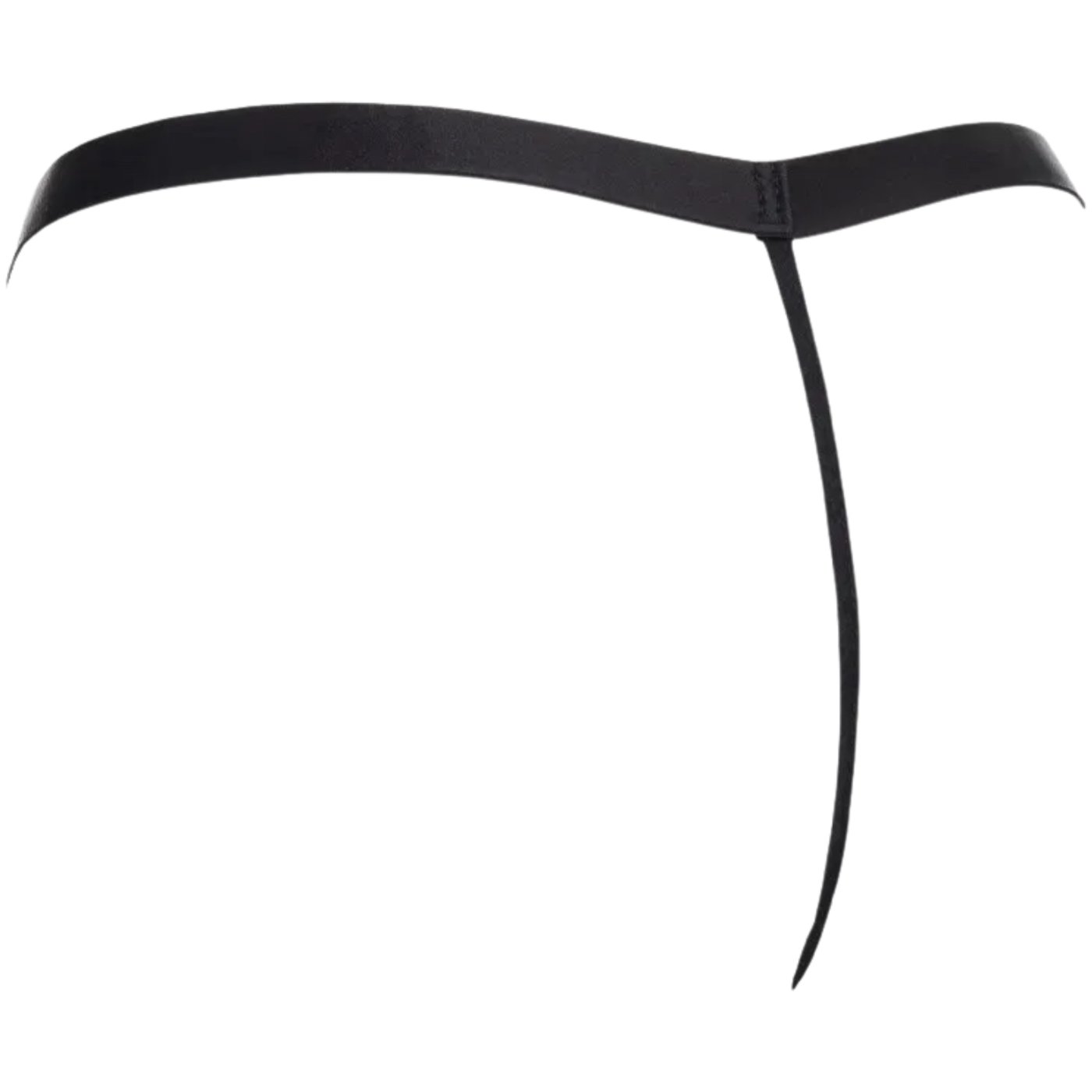 Rimba Mens Black G-String With Pink Pouch
