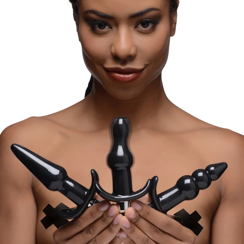 Frisky Thrill Trio Anal Plug Set (3 Piece)