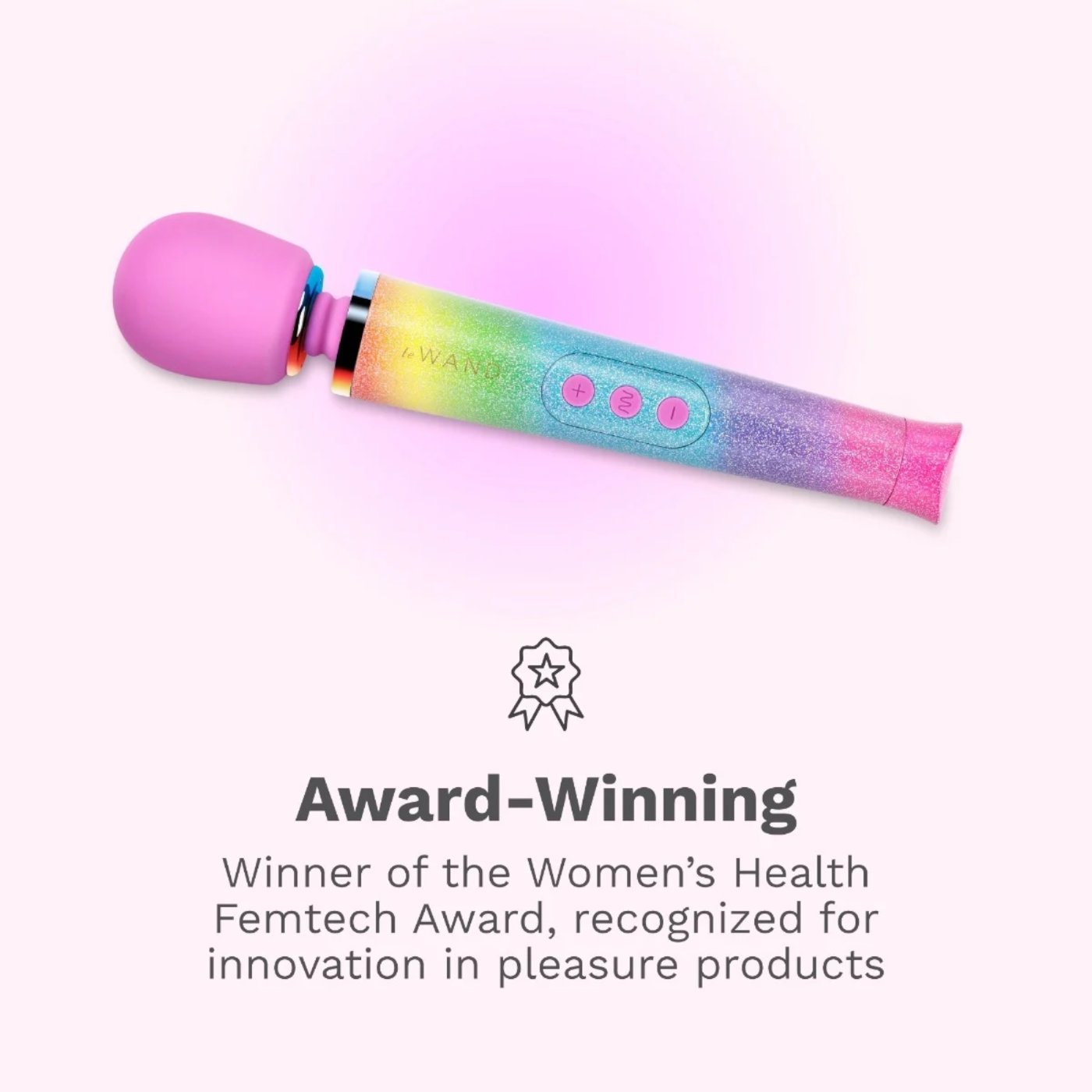 Le Wand Petite Mini Rechargeable Massage Wand Vibrator Rainbow Ombre