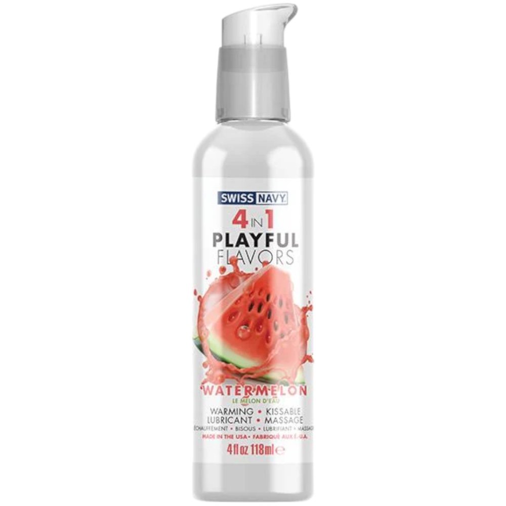 Swiss Navy 4in1 Watermelon Water-Based Flavoured Lubricant 118ml