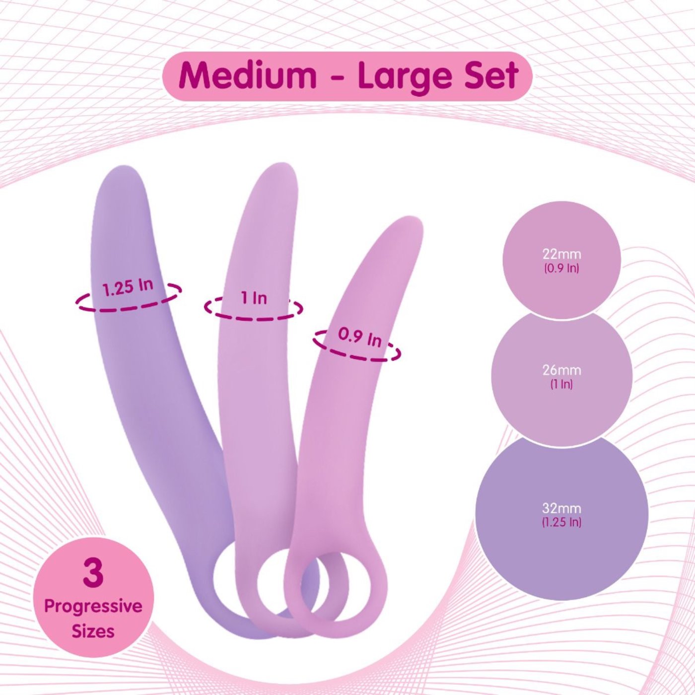 Skins Care Curved Dilators Set M-L (3 Pack)