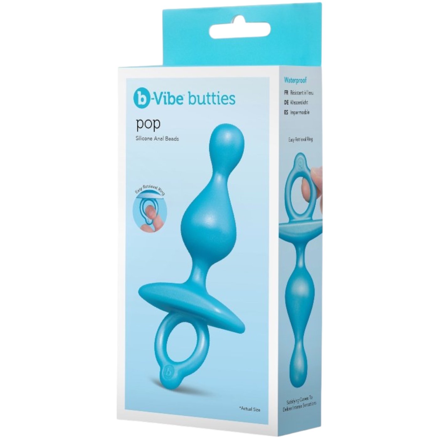b-Vibe Butties Pop Silicone Anal Beads 5 Inch