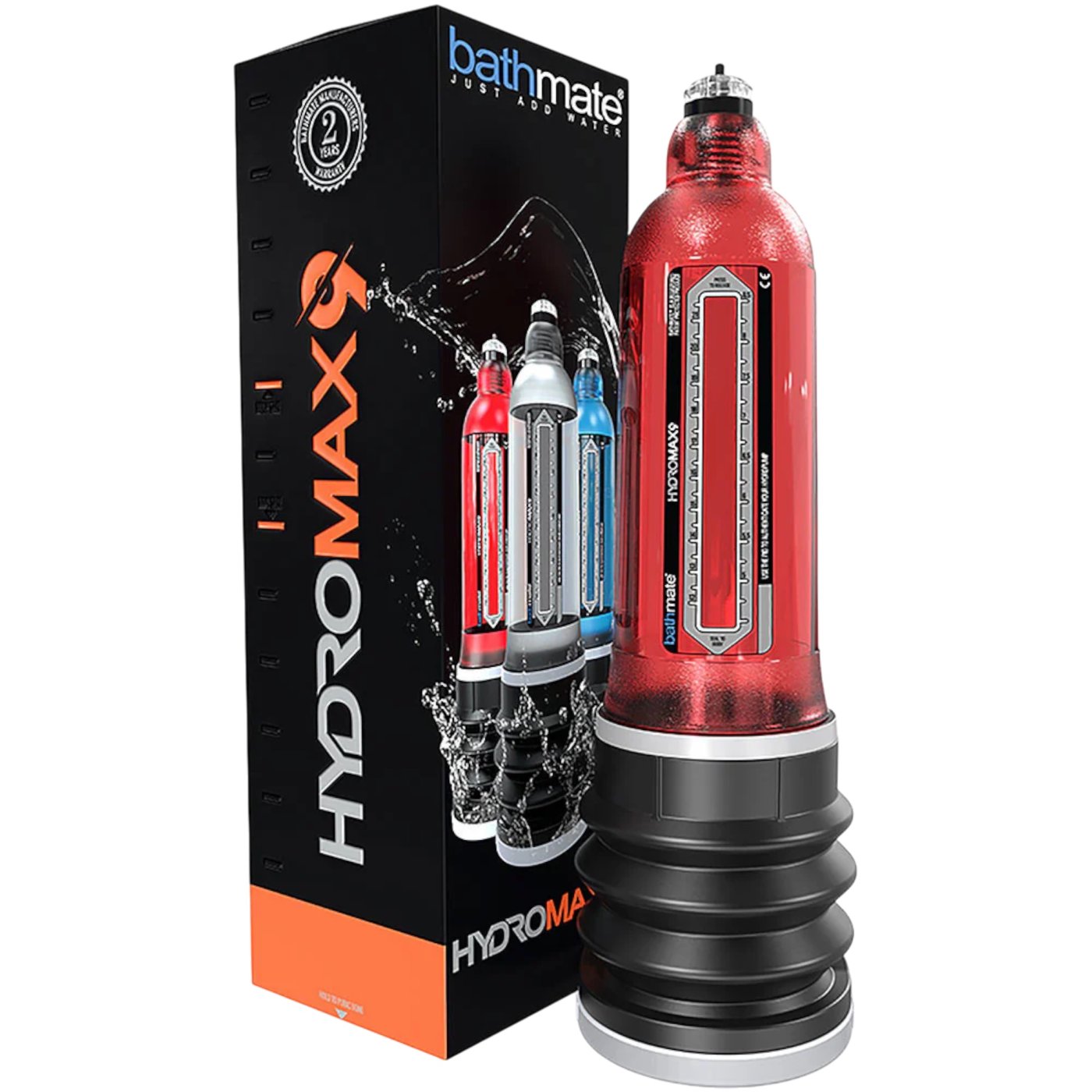 Bathmate Hydromax9 Penis Pump Red 7-9 Inches