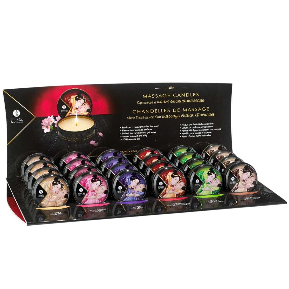 Shunga Mini Massage Candle Set 30ml (24 Pack)