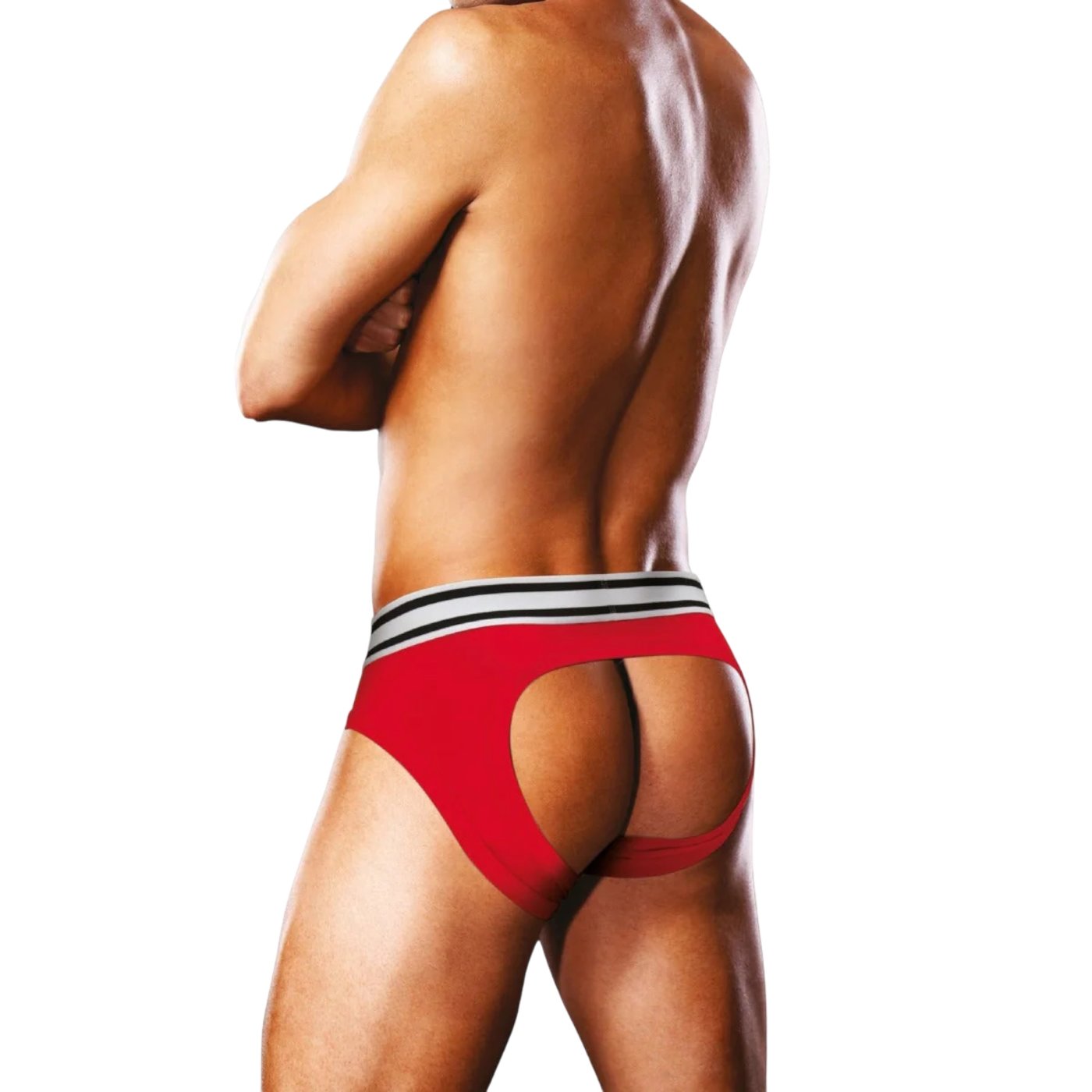 Prowler Red and White Backless Men’s Brief