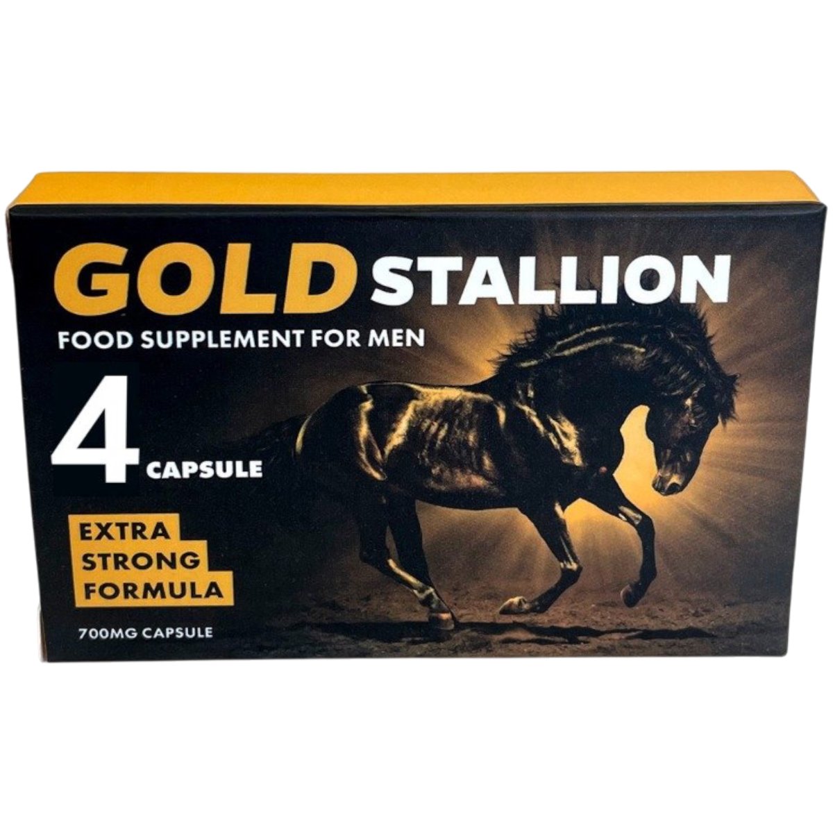 Gold Stallion Extra Strength Supplement for Men 4 Capsules (700mg each) – Stallion