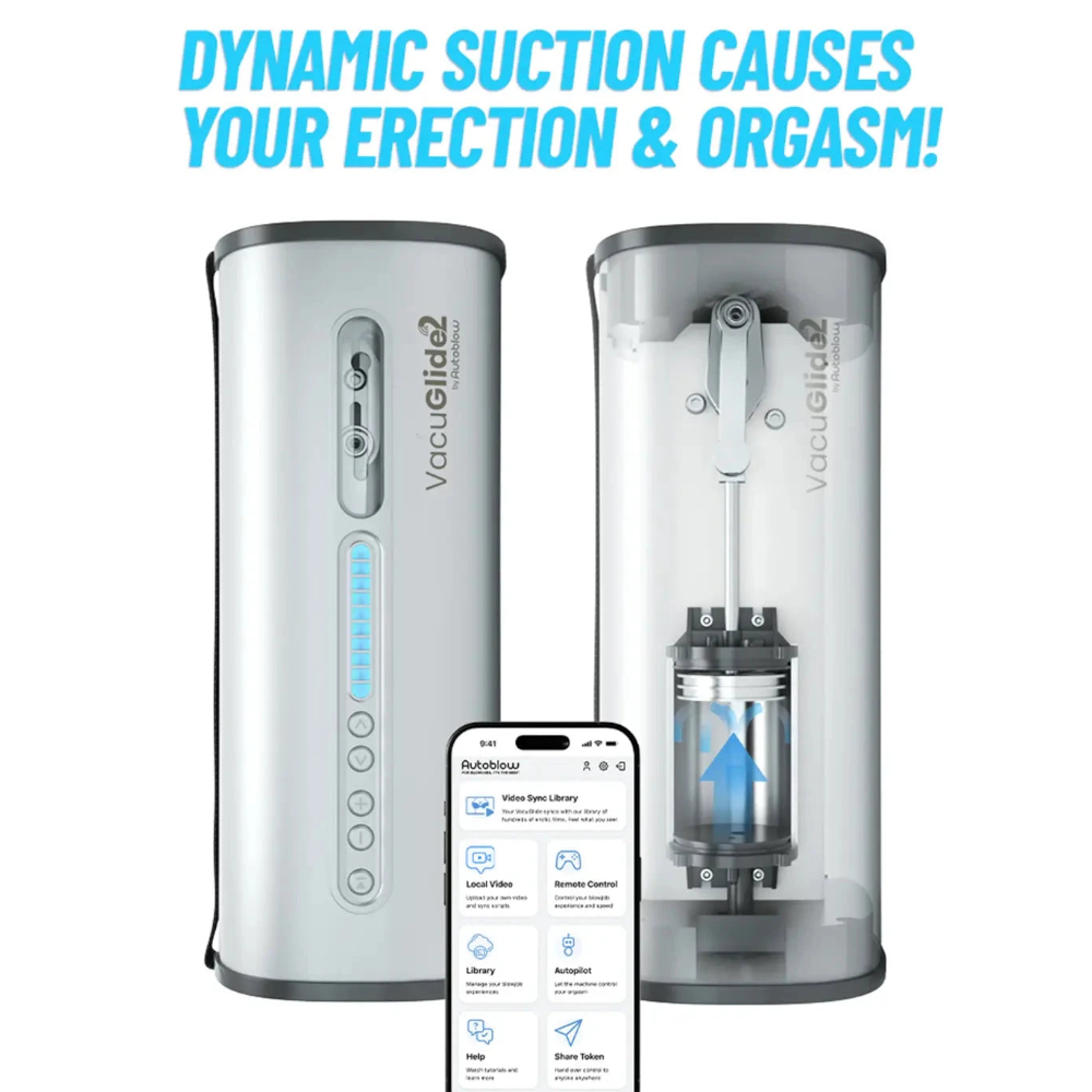 Autoblow VacuGlide 2 App-Controlled Milking Machine & Vacuum Masturbator