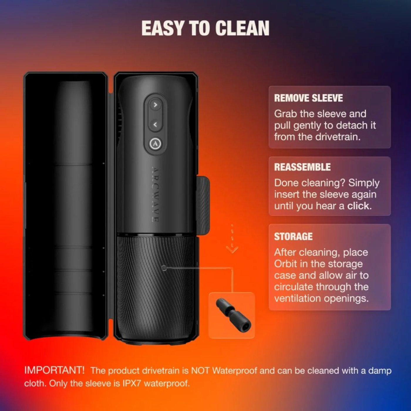 Arcwave Orbit Automatic Male Masturbator with 360° Rotation