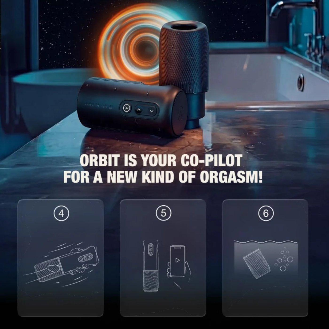 Arcwave Orbit Automatic Male Masturbator with 360° Rotation