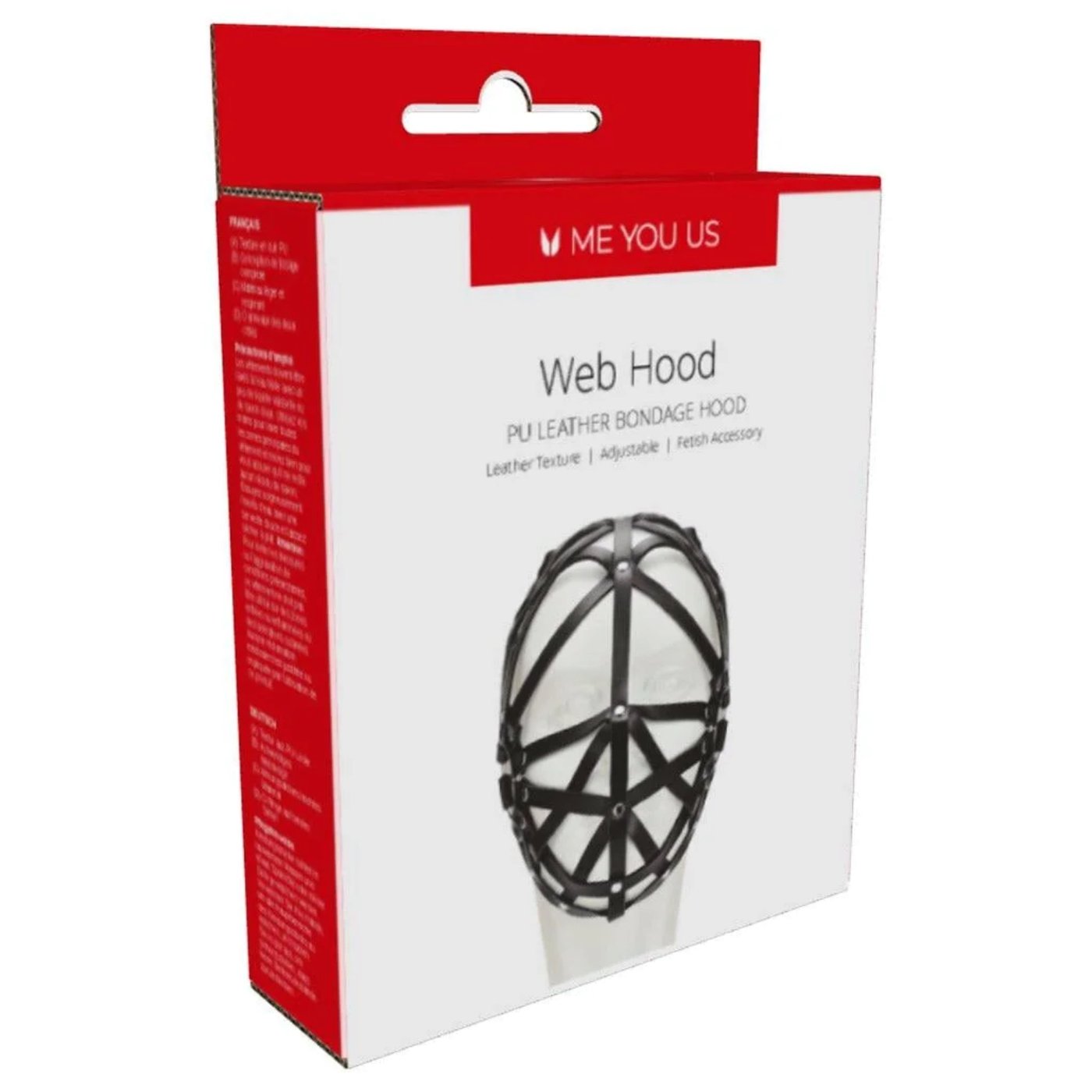 Me You Us Black Web Bondage Hood