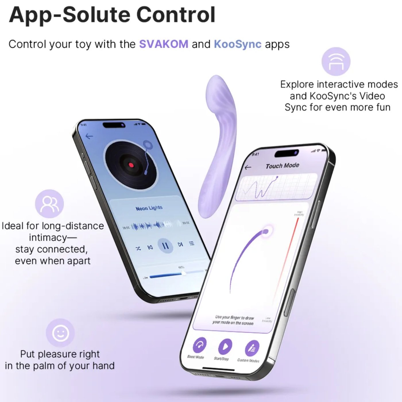 Svakom Margot App Controlled Dual Motor G Spot Vibrator with Heating