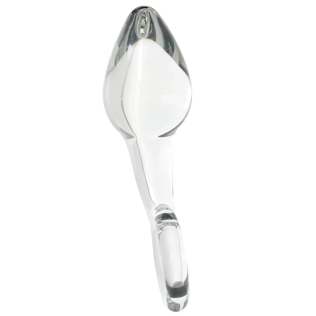 Clarity Utopian Delight Curved Glass Butt Plug 5.5 Inch