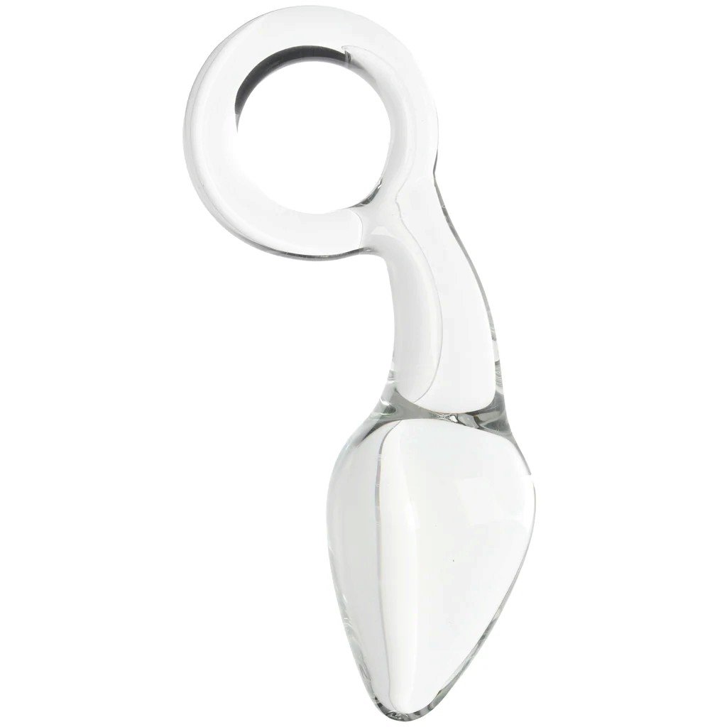 Clarity Utopian Delight Curved Glass Butt Plug 5.5 Inch