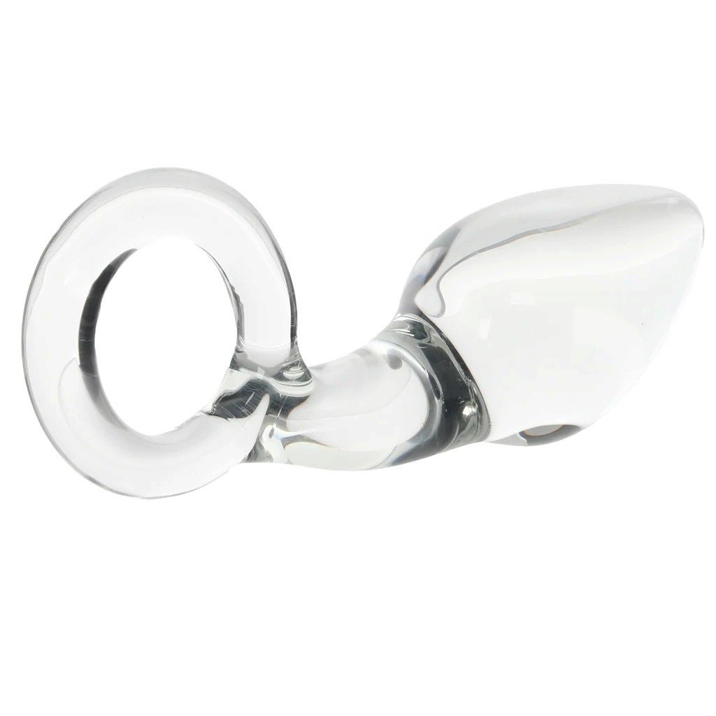 Clarity Utopian Delight Curved Glass Butt Plug 5.5 Inch