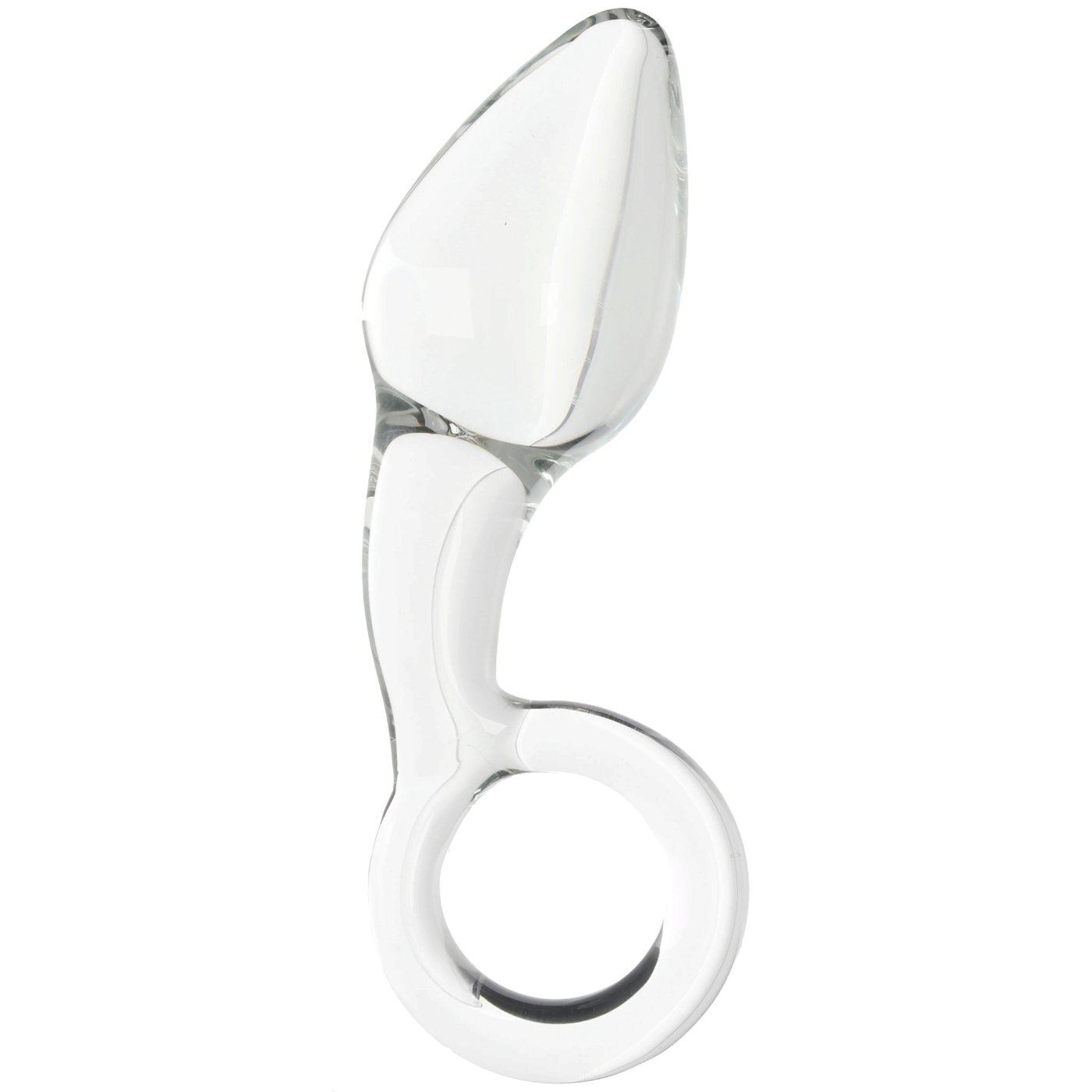 Clarity Utopian Delight Curved Glass Butt Plug 5.5 Inch